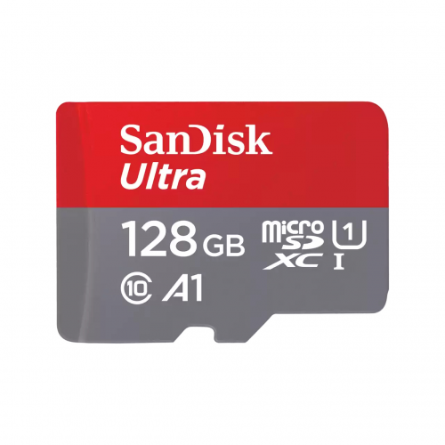 Memory Card microSDXC SanDisk by WD Ultra 128GB, Class 10, UHS-I U1, V30, A1 + Adaptor SD