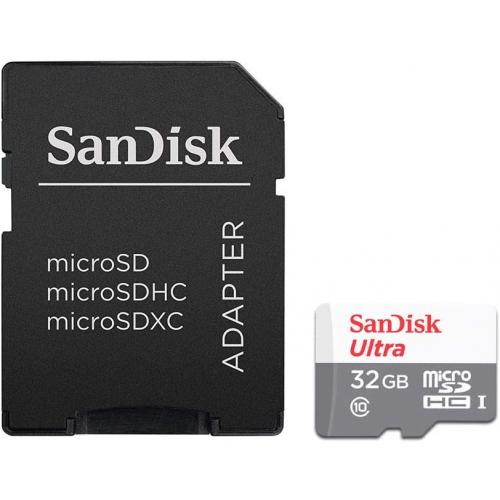 Memory Card microSDHC SanDisk by WD Ultra 32GB, Class 10, UHS-I + Adaptor SD