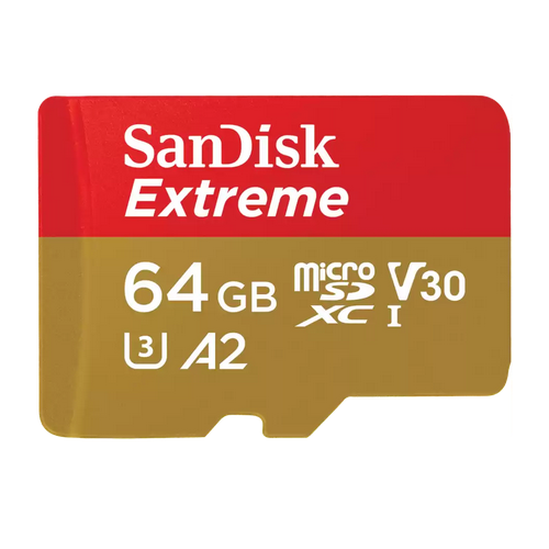 Memory Card MicroSDXC Sandisk by WD 64GB, Class 10, UHS-I U3, V30, A2