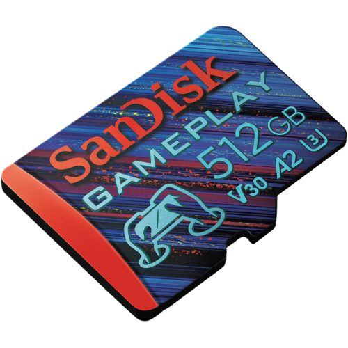Memory Card microSDXC SanDisk by WD GamePlay 512GB, UHS-I U3, V30, A2