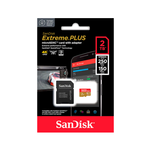 EXTREME PLUS 2TB MICROSDXC/UHS-I CARD WITH ADAPTER