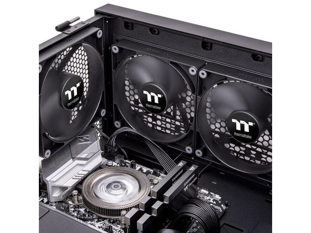 Kit Ventilatoare Thermaltake CT140 Black, 140mm, 2 bucati