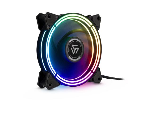 Ventilator Inter-Tech Alseye Halo 3.0, RGB LED, 3 buc