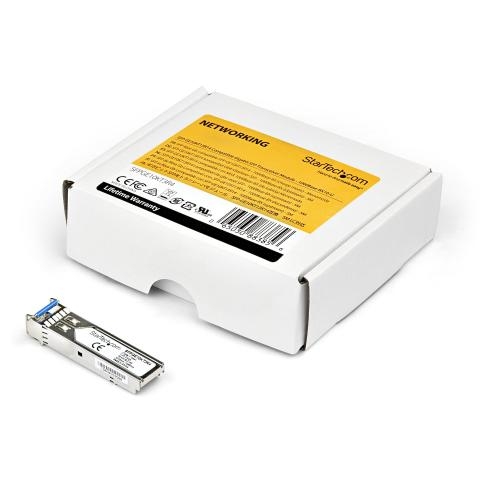Transceiver Startech SFP 1GB SFPGE10KT3R4, TX 1310 / RX 1490 nm, Single-Mode, DDM, 10 km, LC