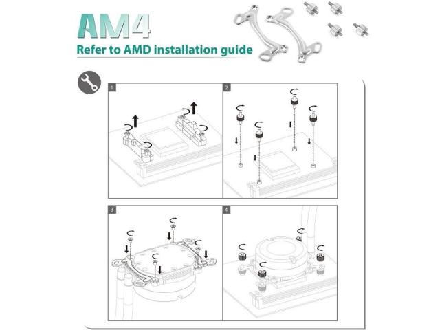 Kit montare Deepcool AMD AM4 Maelstrom Series