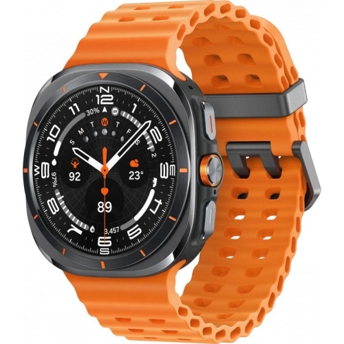 SmartWatch Samsung Galaxy Watch Ultra, 1.5 inch, Curea Silicon, 47 mm, 4G LTE, Titanium Grey-Orange