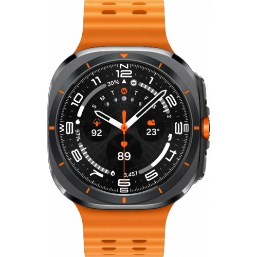 SmartWatch Samsung Galaxy Watch Ultra, 1.5 inch, Curea Silicon, 47 mm, 4G LTE, Titanium Grey-Orange