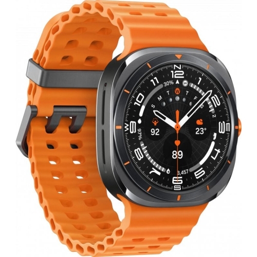 SmartWatch Samsung Galaxy Watch Ultra, 1.5 inch, Curea Silicon, 47 mm, 4G LTE, Titanium Grey-Orange