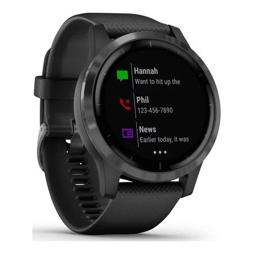 SmartWatch Garmin Vivoactive 4, 1.3 inch, Curea silicon, Black-Slate