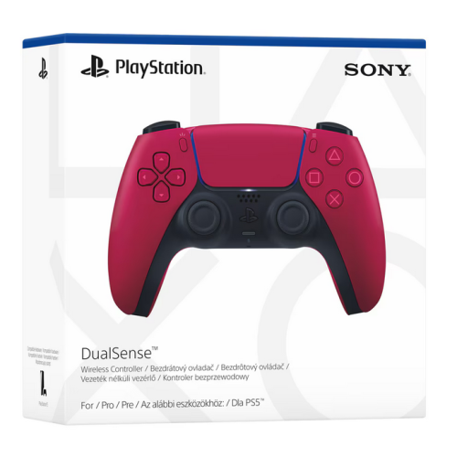 GamePad Sony PS5 Dualsense, 3.5 mmm jack/Bluetooth, Cosmic Red