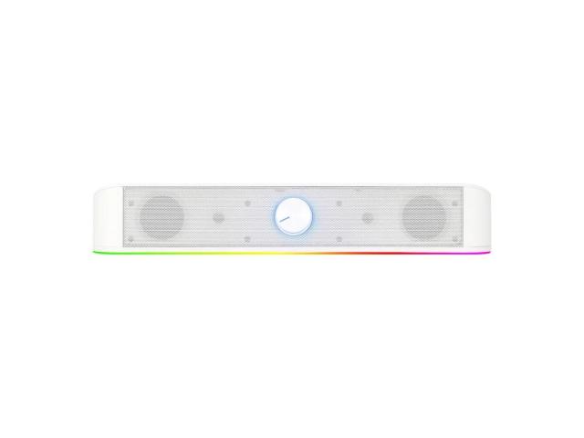Soundbar Redragon Adiemus alb iluminare RGB