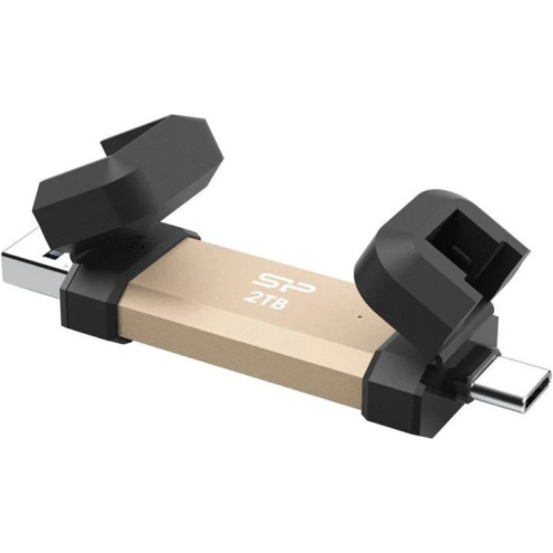 SP Ultra Fast Pendrive USB 3.2 Gen 2 DS72 1TB SP Ultra fast USB Stick, Dual interface (A+C), 1050/850MB/s, Aluminium + Plastic, Gold