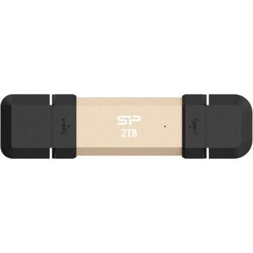 SP Ultra Fast Pendrive USB 3.2 Gen 2 DS72 1TB SP Ultra fast USB Stick, Dual interface (A+C), 1050/850MB/s, Aluminium + Plastic, Gold