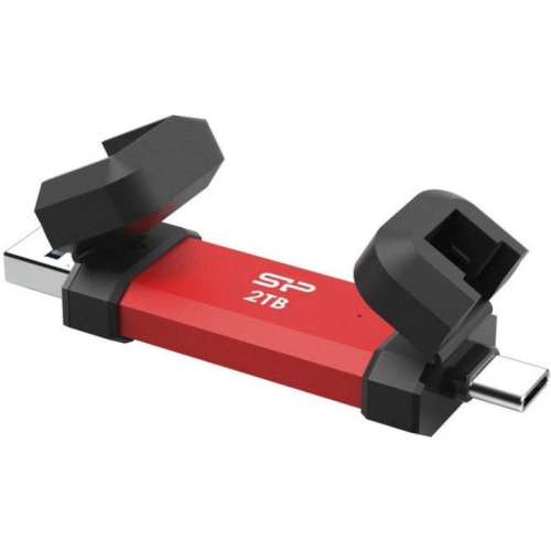 SP Ultra Fast Pendrive USB 3.2 Gen 2 DS72 2TB SP Ultra fast USB Stick, Dual interface (A+C), 1050/850MB/s, Aluminium + Plastic, Red