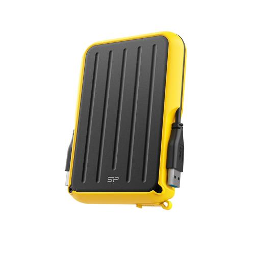 Hard Disk portabil Silicon Power Armor A66 2TB, USB 3.0, 2.5inch, Black-Yellow