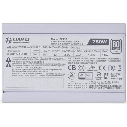 Sursa Lian Li SP750 White, 750 W