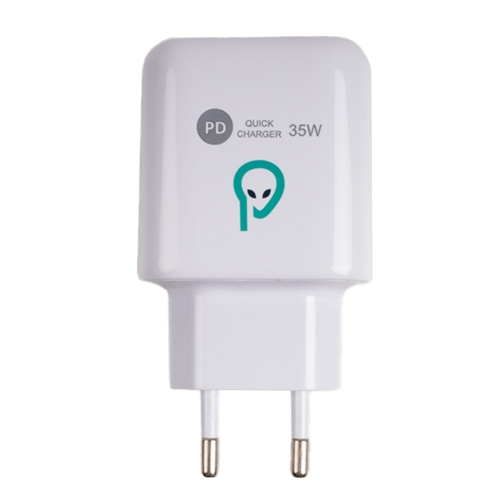Incarcator retea Spacer SPAR-DUOQ-02, USB-A + USB-C, 35W, White