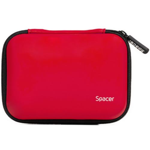 HUSA SPACER, pt HDD, buzunar intern plasa, rosu, 