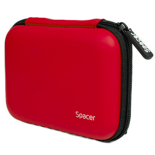 HUSA SPACER, pt HDD, buzunar intern plasa, rosu, 