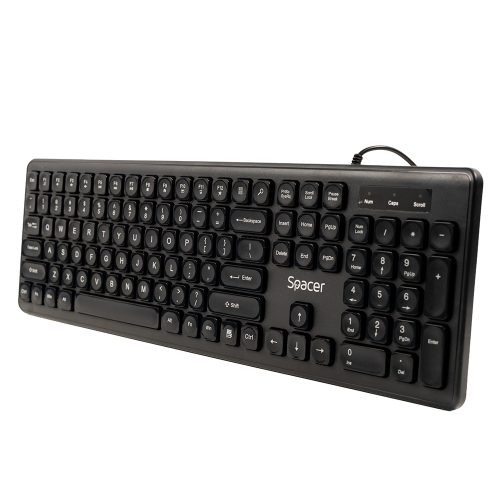 Tastatura Spacer SPKB-LWP-03, USB, Black