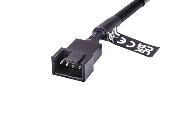 Cablu splitter Thermaltake, 2 x 4-pin male - 4-pin female, Black