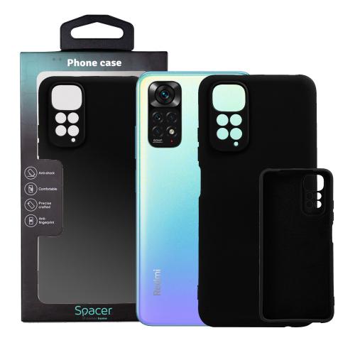 Protectie pentru spate Spacer SPPC-XI-RM-N11-SLK pentru Xiaomi Redmi Note 11, Black