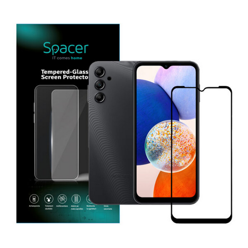 Folie de sticla Spacer SPPG-SM-GX-A14-TG pentru Samsung Galaxy A14, Clear