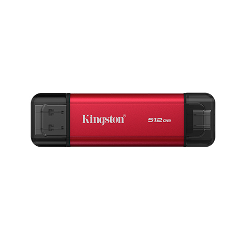 KINGSTON 512GB Dual USB-A/C Portable SSD Up to 1050MB/s USB 3.2 Gen 2