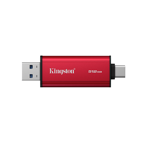 KINGSTON 512GB Dual USB-A/C Portable SSD Up to 1050MB/s USB 3.2 Gen 2