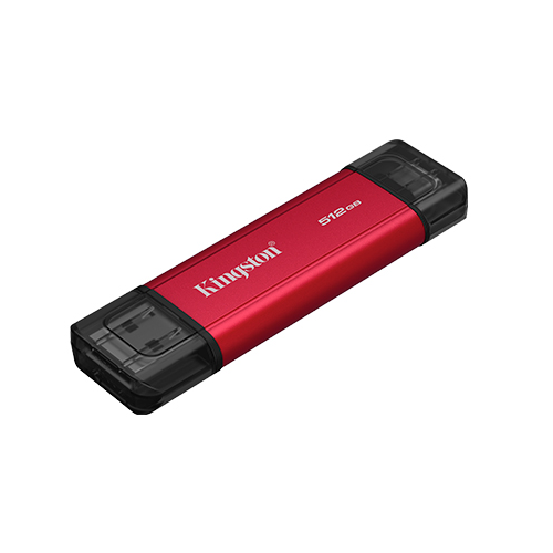 KINGSTON 512GB Dual USB-A/C Portable SSD Up to 1050MB/s USB 3.2 Gen 2