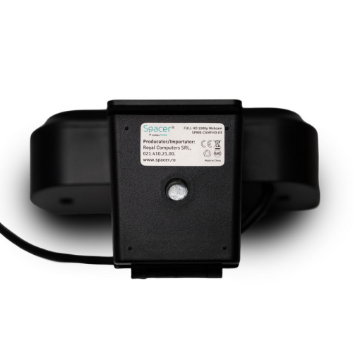 Camera web Spacer cu auto focus si rezolutie video 1920x1080,  Black 