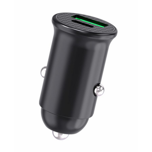 Incarcator auto Serioux SRXA-CC30, 1 x USB-C, 1 x USB-A, 60 W, Black