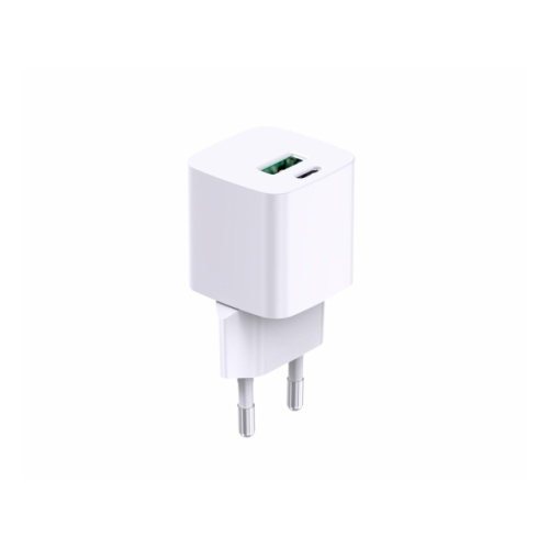 Incarcator retea Serioux SRXA-WC33, 1 x USB-A, 1 x USB-C, 30 W, White