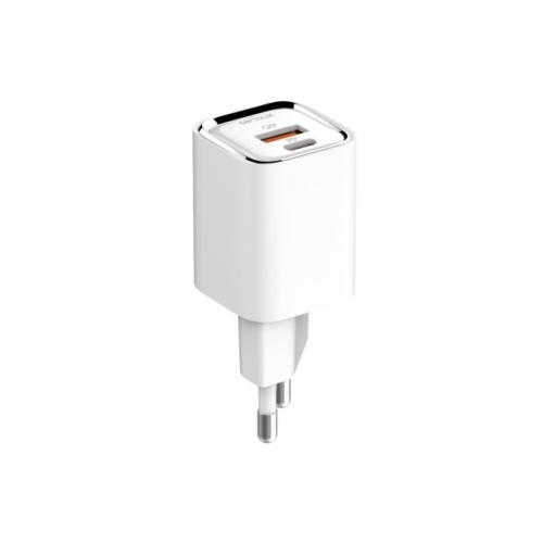Incarcator retea Serioux QC30W, USB-C, USB-A, 30W, White