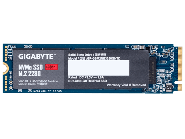 SSD Gigabyte, 256GB, PCI Express 3.0 x4, M.2