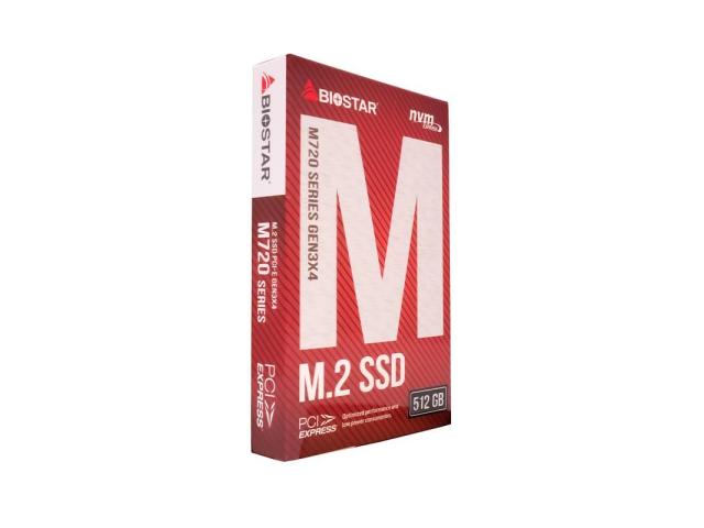 SSD Biostar M720 512GB, PCI-Express 3.0 x4, M.2