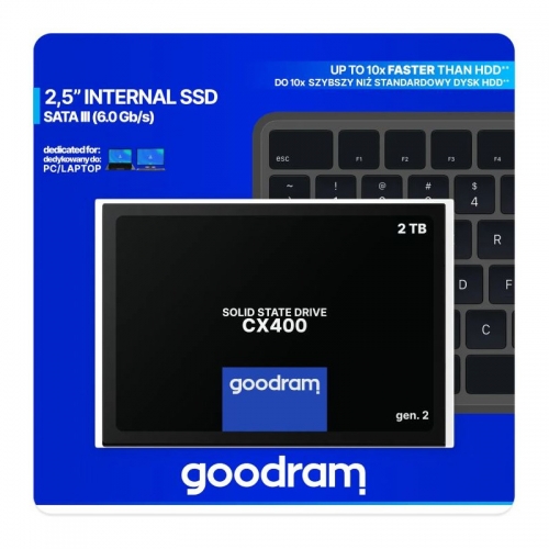 SSD Goodram CX400 Gen 2 2TB, SATA3, 2.5inch