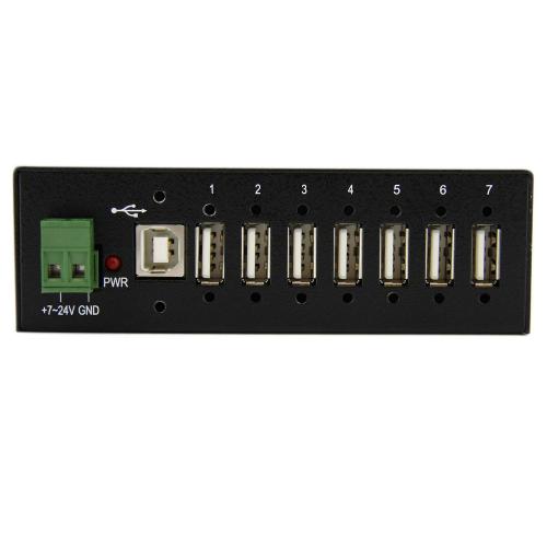 Hub USB Startech Industrial ST7200USBM, 7x USB 2.0, Black