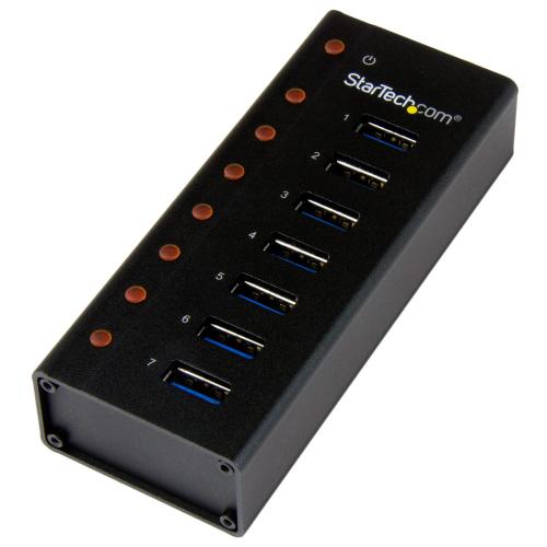 Hub USB Startech ST7300U3M, 7x USB 3.2 gen 1, Black