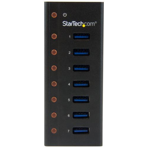 Hub USB Startech ST7300U3M, 7x USB 3.2 gen 1, Black