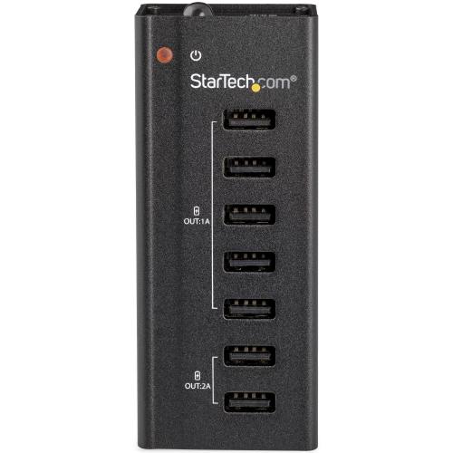 Hub USB Startech ST7C51224EU, 7x USB 2.0, Gray