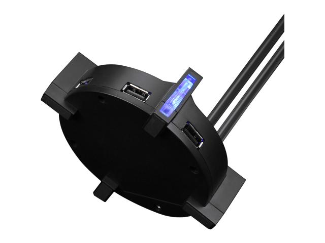 Stand casti Marvo HZ-04 RGB, 4x USB, Black