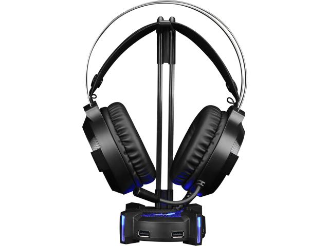 Stand casti Marvo HZ-04 RGB, 4x USB, Black
