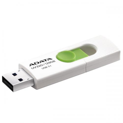 Stick Memorie AData UV320 128GB, USB 3.1, White-Green