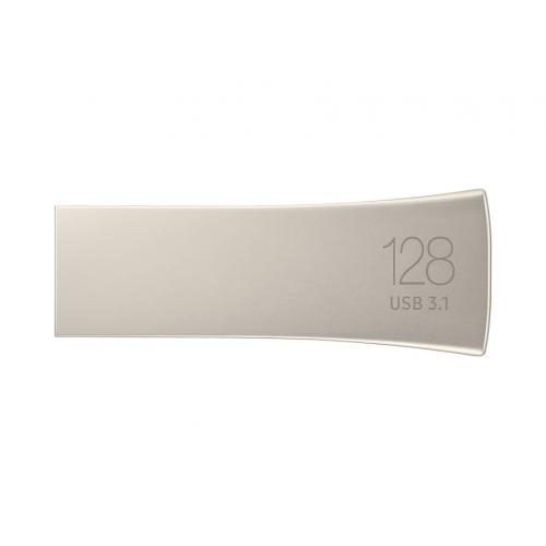 Stick memorie Samsung Bar Plus 128GB, USB 3.1, Champagne Silver