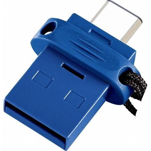 Stick memorie Verbatim Store 'n' Go Dual 64GB, USB-C si USB 3.0, Blue, 49967