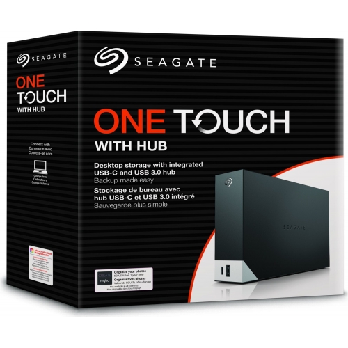 Hard Disk Extern Seagate One Touch + Hub USB 12TB, USB 3.0, Black