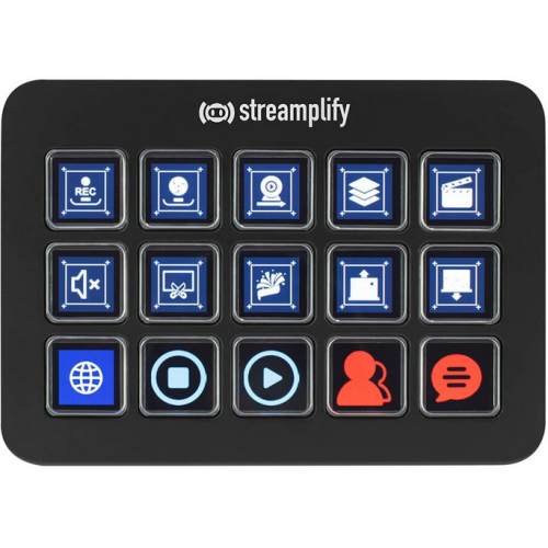 STREAMING DECK ONE, 15 butoane, USB Hub, Negru, SPUD-DO20A01.11