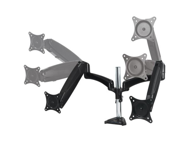Suport Arctic Z2-3D cu hub USB pentru 2 monitoare, Black