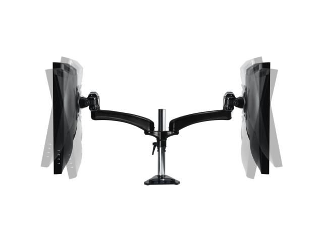 Suport Arctic Z2-3D cu hub USB pentru 2 monitoare, Black